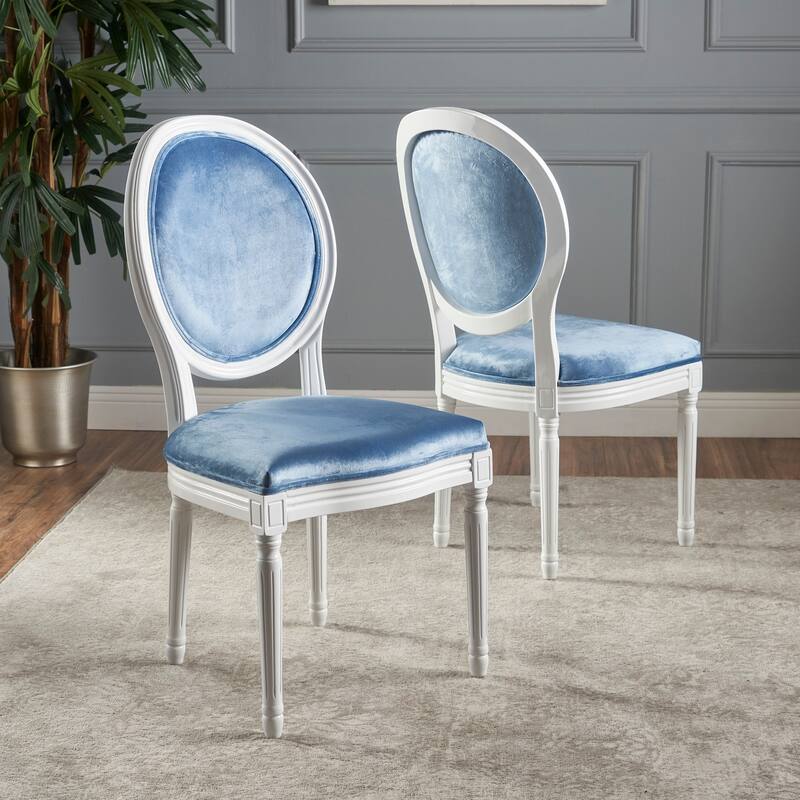 Phinnaeus Contemporary Velvet Dining Chairs (Set of 2) by Christopher Knight Home