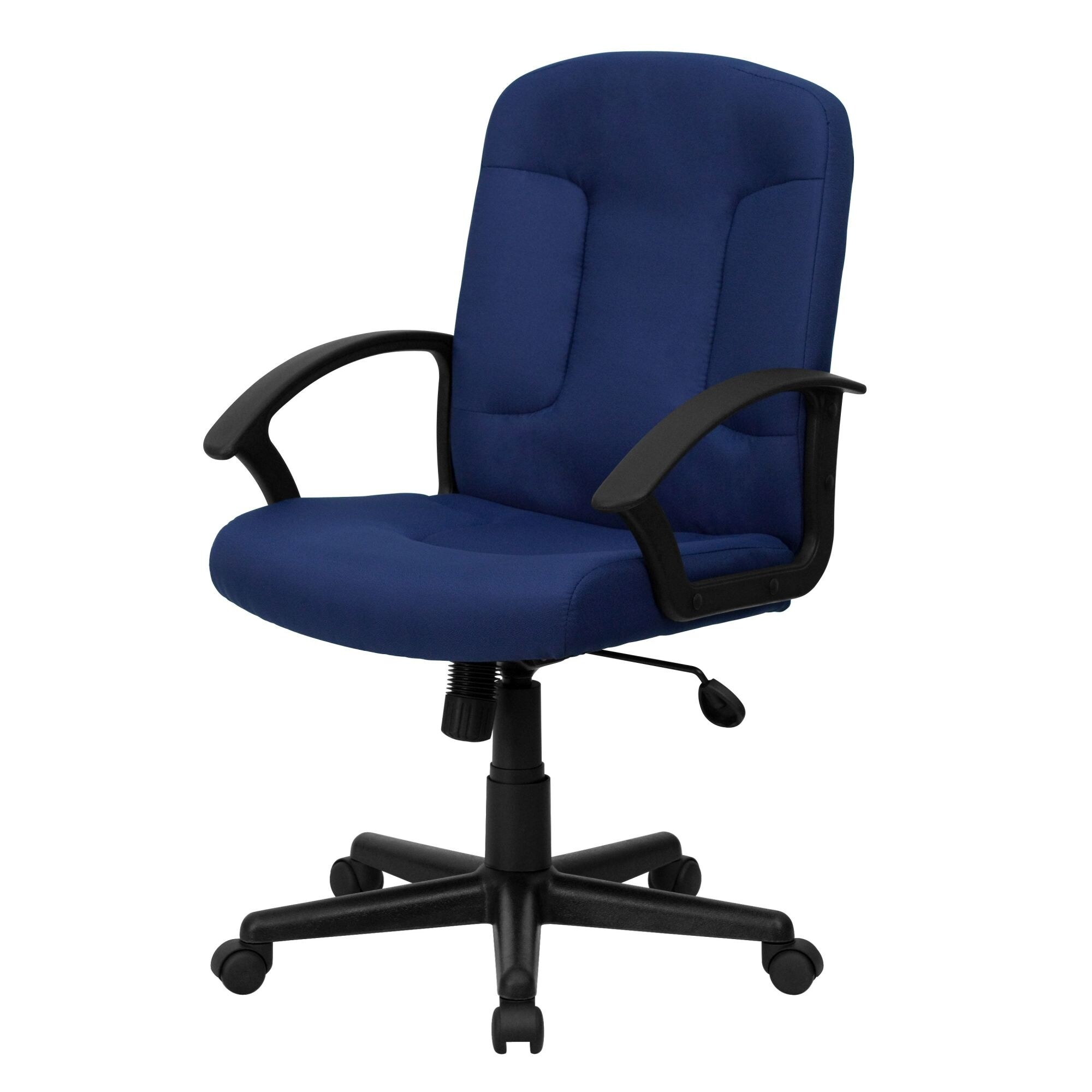 Delacora FF-GO-ST-6 26.5" Wide Fabric Executive Swivel Chair with Arms