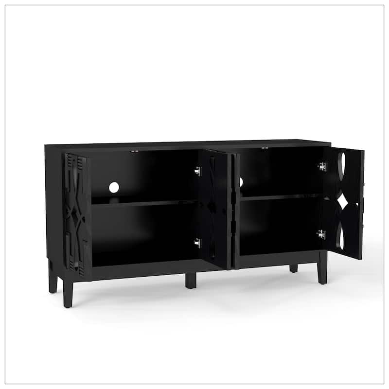 60.5" Mid Century Modern Sideboard Buffet Cabinet with Storage