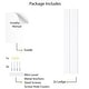 preview thumbnail 9 of 8, Wallniture Denver 56 Inch Floating Shelves, White Picture Ledge (Set of 2)