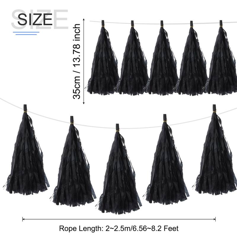 20Pcs Tassel Garland Banner with Rope