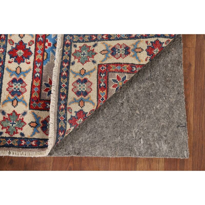 Gray Kazak Oriental Foyer Rug Hand-Knotted Wool Carpet - 2'1" x 3'1"