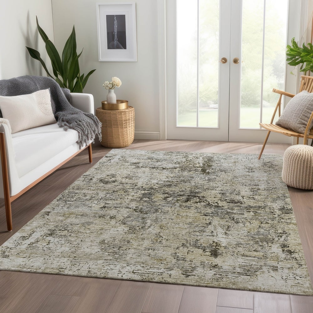 Machine Washable Indoor/ Outdoor Chantille Modern Ombre Rug