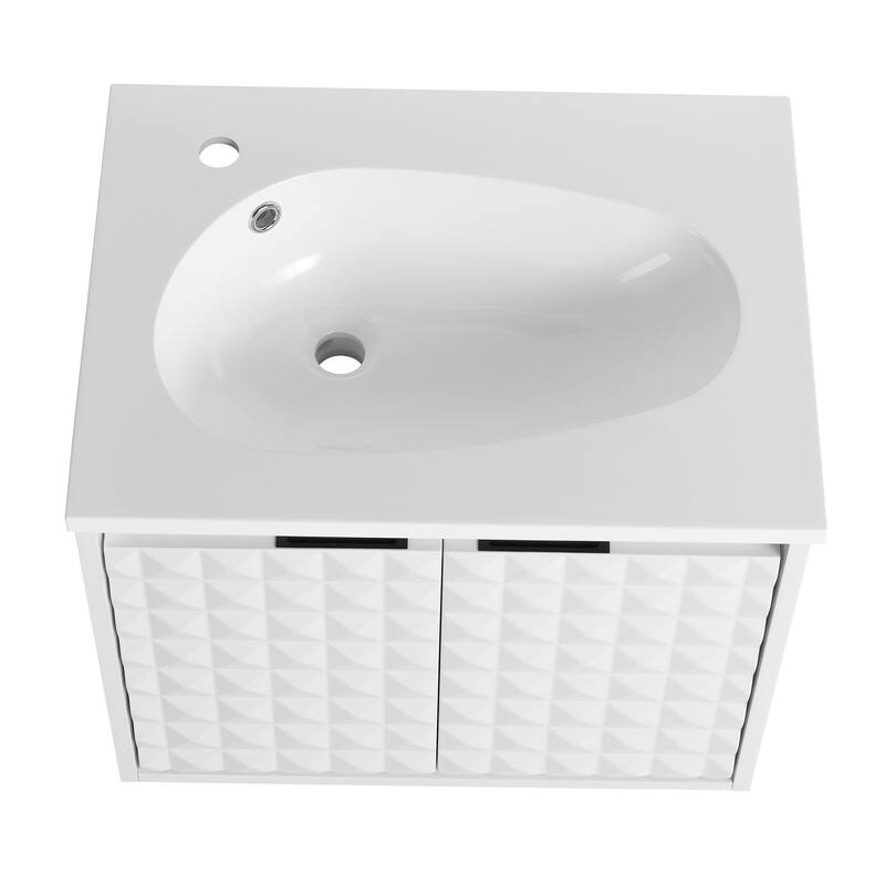 Topcraft Wall-Mounted Bathroom Vanity With Sink