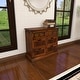 preview thumbnail 35 of 56, Brown Wood Storage Bench with Upholstered Seat - 42 x 15 x 20