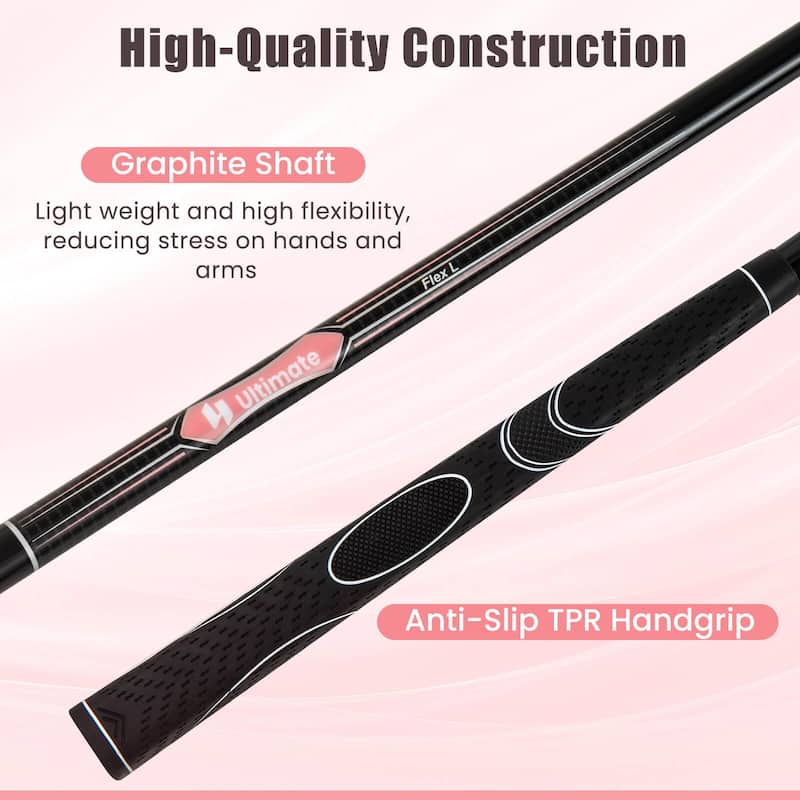 Ladies Womens Complete Golf Clubs Set 10 Pieces Includes Alloy Driver - See Details