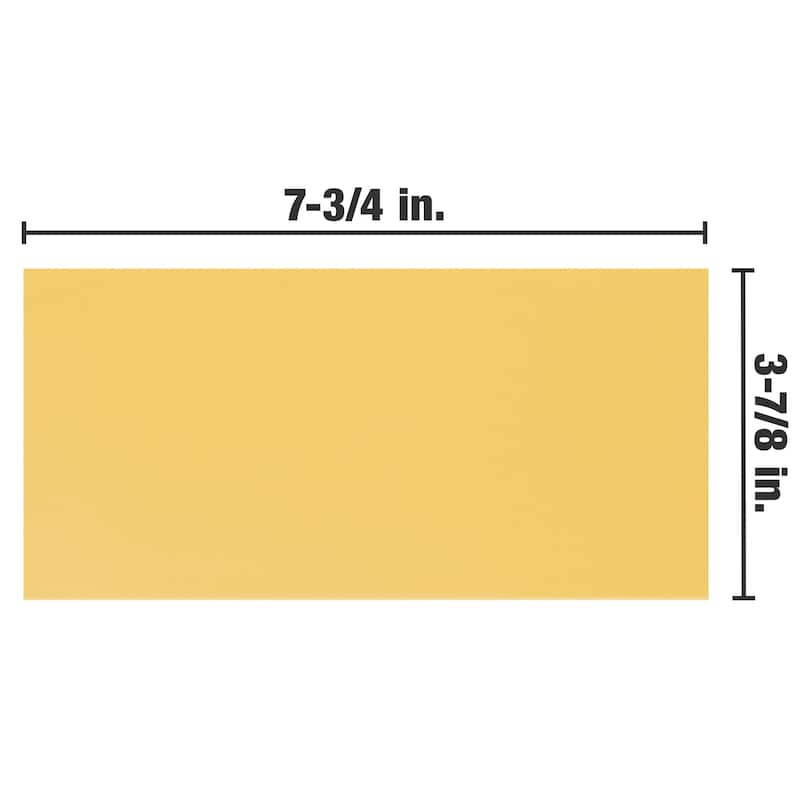 SomerTile Projectos Sunflower Yellow 3-7/8" x 7-3/4" Ceramic Floor and Wall Tile