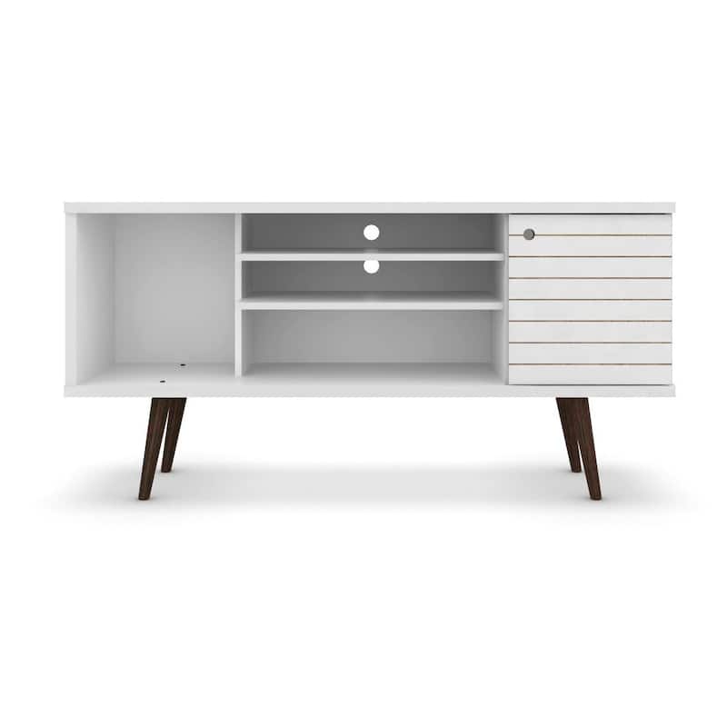 Manhattan Comfort Liberty 5-shelf Media Console Cabinet - White