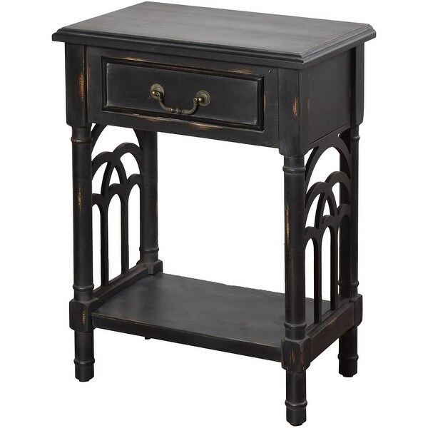 StyleCraft SC-AF18349 20" Long Wood Accent Table with Single Drawer