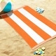 preview thumbnail 45 of 62, Cabana Stripe Oversized Cotton Beach Towel by Superior