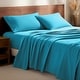 preview thumbnail 54 of 99, Bare Home Cotton Flannel Sheet Set - Velvety Soft Heavyweight Queen - Aqua