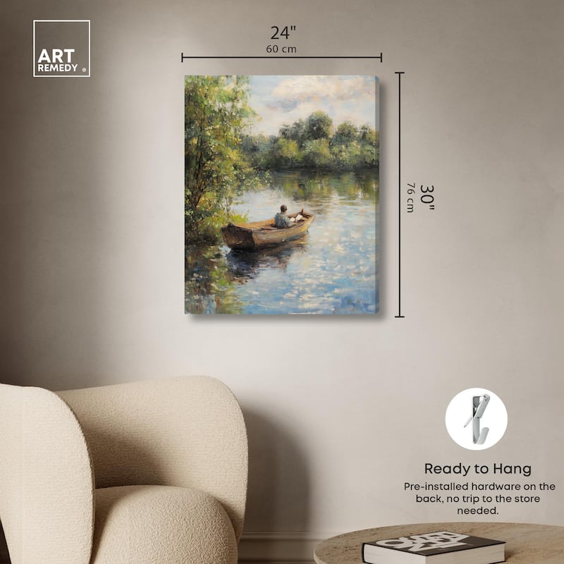 Lost in Thought Canvas by Art Remedy, Gallery Wrapped