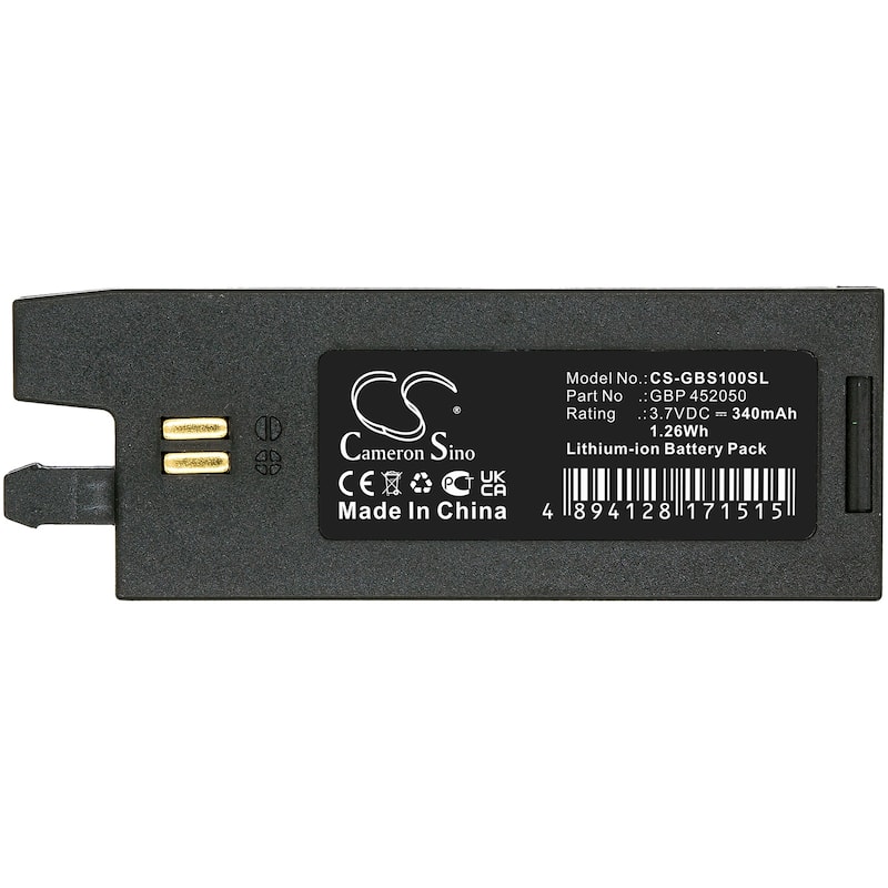 Battery for Gibson GForce G-FORCE Auto-Tuner minEtune Tronicaltune GBP 452050 - Black