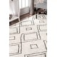 preview thumbnail 6 of 18, Nuloom Handmade Plush Boho Tribal Diamond Tassel Shag Rug