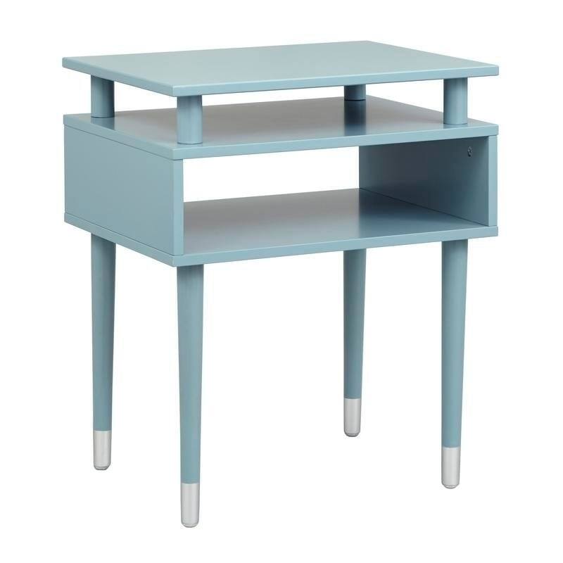 Simple Living Margo Mid-Century End Table - Antique Blue