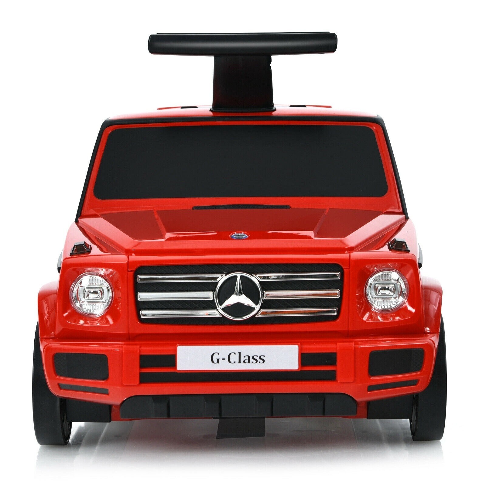 2-in-1 Kids Ride On Car Toy Toddler Travel Suitcase Licensed Mercedes Benz Red