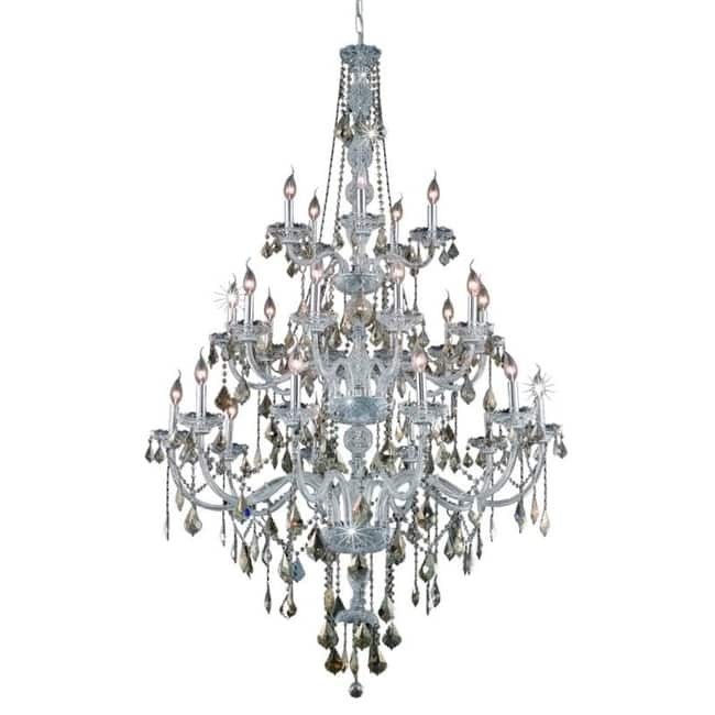 Elegant Lighting V7825G43-GT/RC Verona 25 Light 43" Wide Crystal