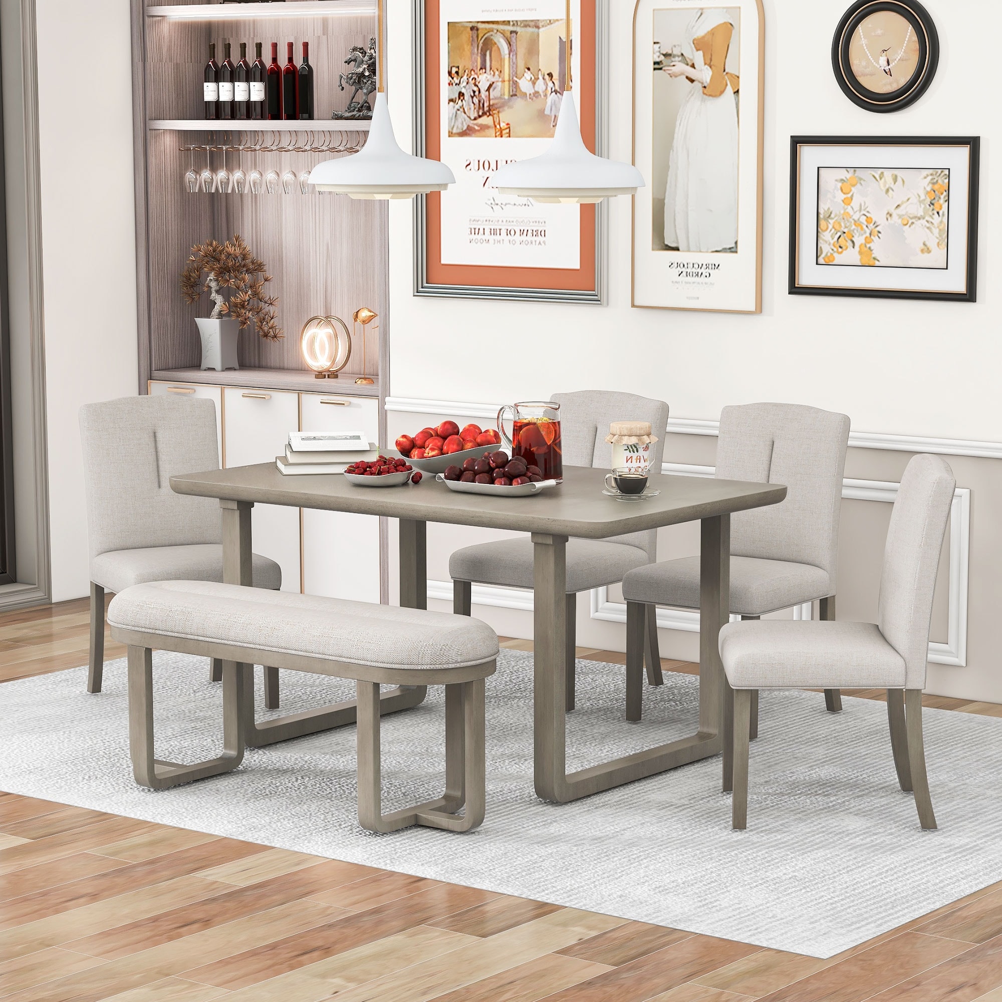Retro style kitchen shop table and chairs