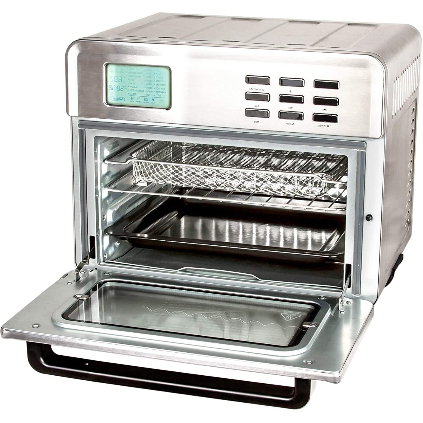 EUROTO Air Fryer Toaster Oven 26 Qt. Stainless 24-in-1 Digital Display - On  Sale - Bed Bath & Beyond - 33490091