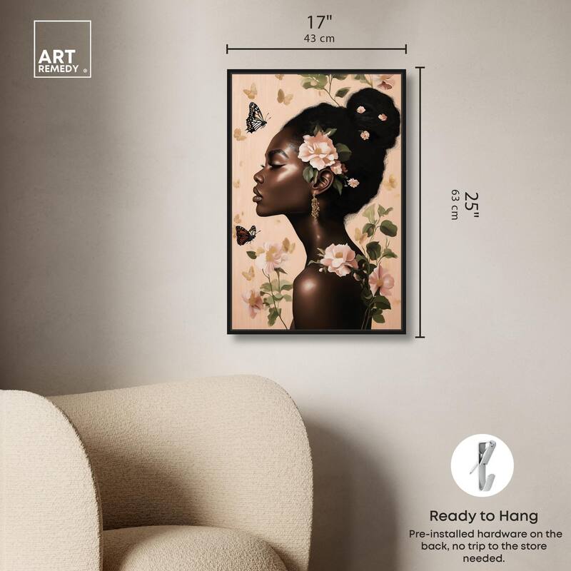 Apricot Whisper Canvas by Art Remedy