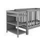 preview thumbnail 26 of 48, Toddler Bed with Guardrail & Shelf, Convertible Crib/Full Size Bed