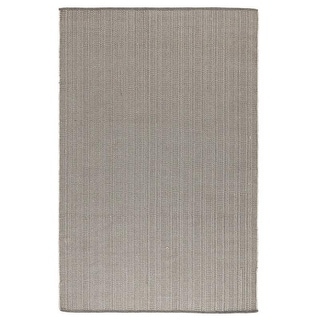 Leah 5 x 8 Indoor Outdoor Area Rug, Handwoven Pebble Gray, Classic ...