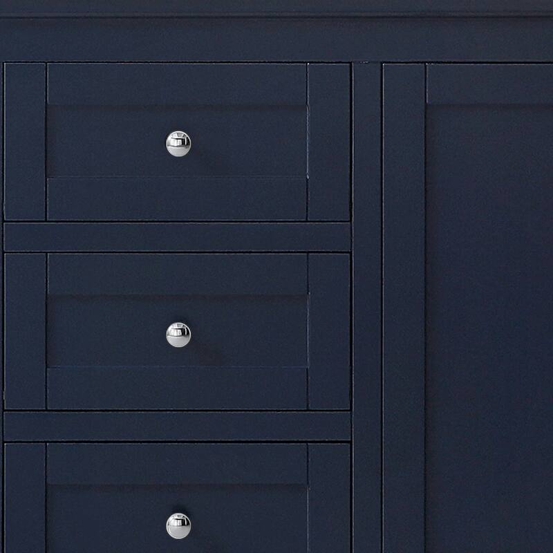 Wyndham Collection Avery 80" Double Free Standing Vanity Cabinet Only