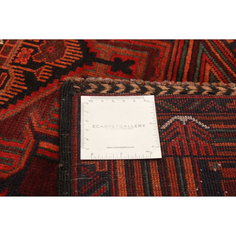 Teimani Burgundy Rug 3'1" x 4'7" - 3'1 x 4'7