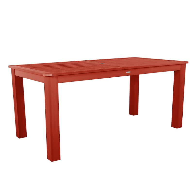 HIGHWOOD Counter Height Rectangular Outdoor Table 42" x 84" - Rustic Red