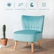 preview thumbnail 29 of 31, Costway Armless Accent Chair Tufted Velvet Leisure Chair Single Sofa