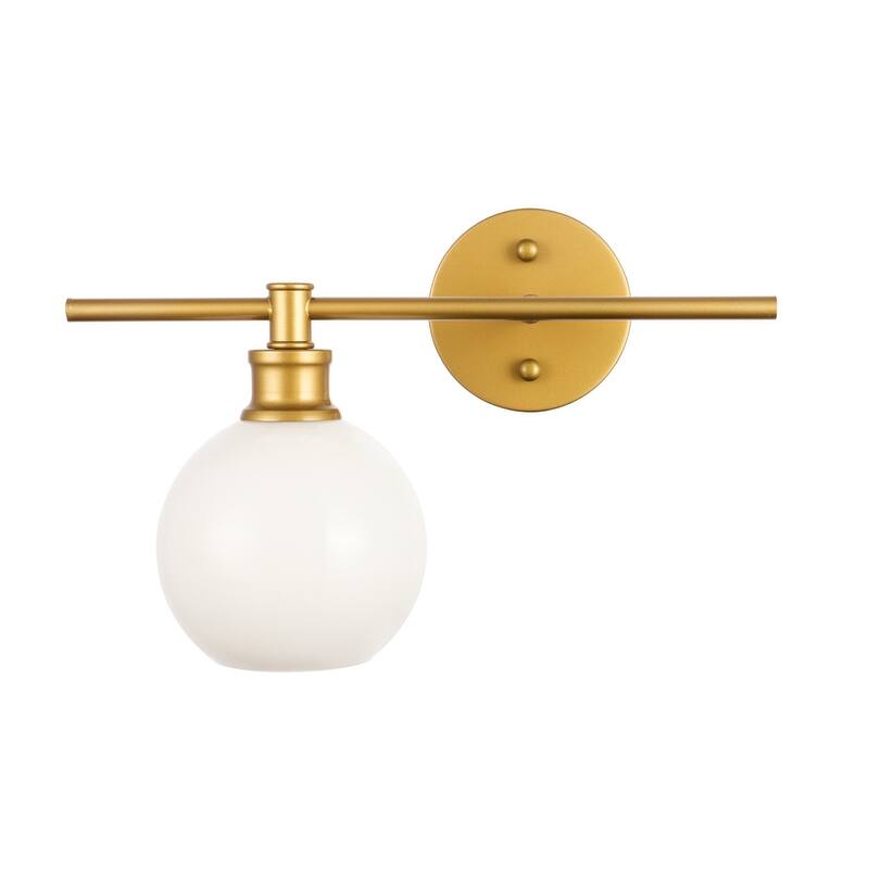 Collins 1-Light Glass Left Wall Sconce - 14.7/9.8 - 14.7/9.8