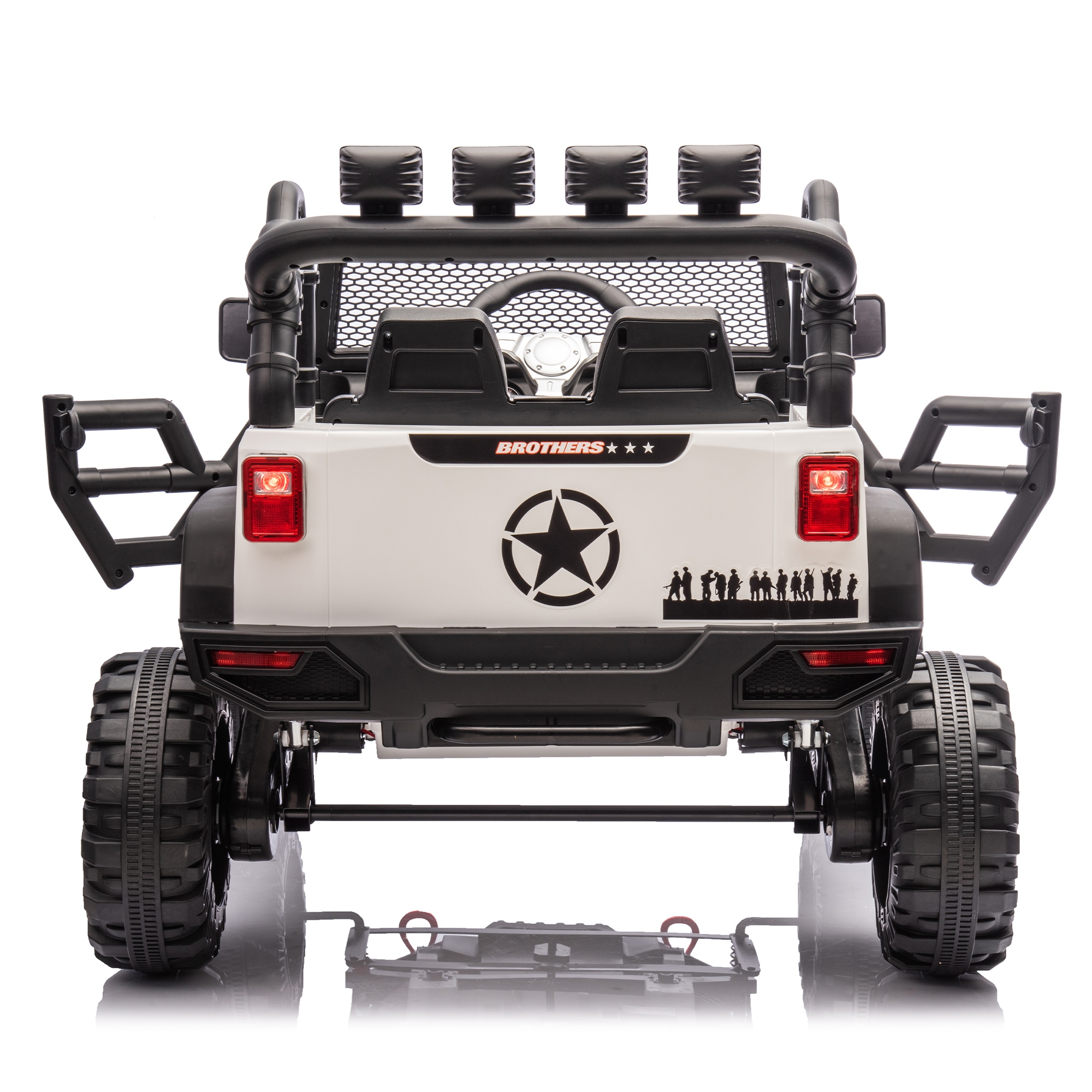 High-Speed 24V Ride-On Car for Kids, LED Lights & Music - Christmas Gift