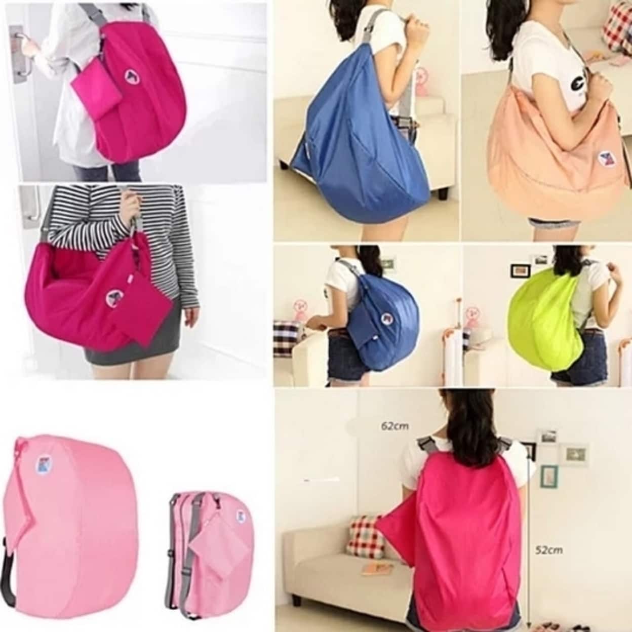 Shop Jack And Jill 2 In 1 Folding Duffle Bag Backpack In 6 Colors Overstock 31431214