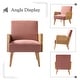 preview thumbnail 46 of 57, Carmina Upholstered Accent Chair with Natural Rattan Arms by HULALA HOME