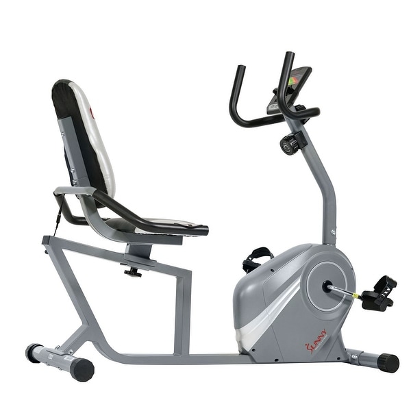 Sunny Health Fitness Magnetic Recumbent Bike Bed Bath