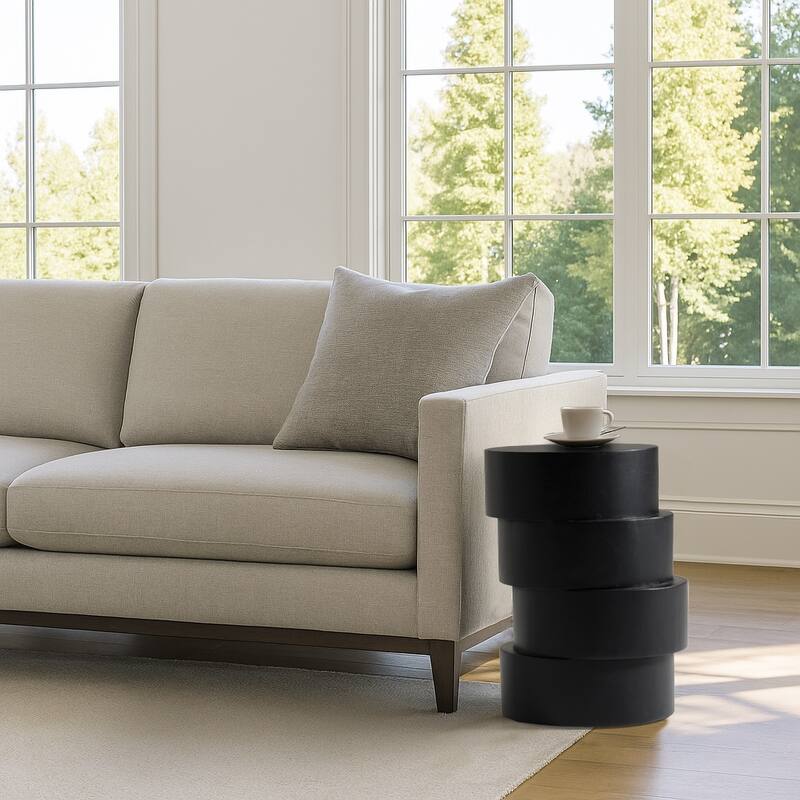Modrest Grove Modern Black End Table