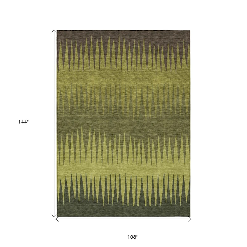 HomeRoots Striped Transitional Rectangle Outdoor Rug