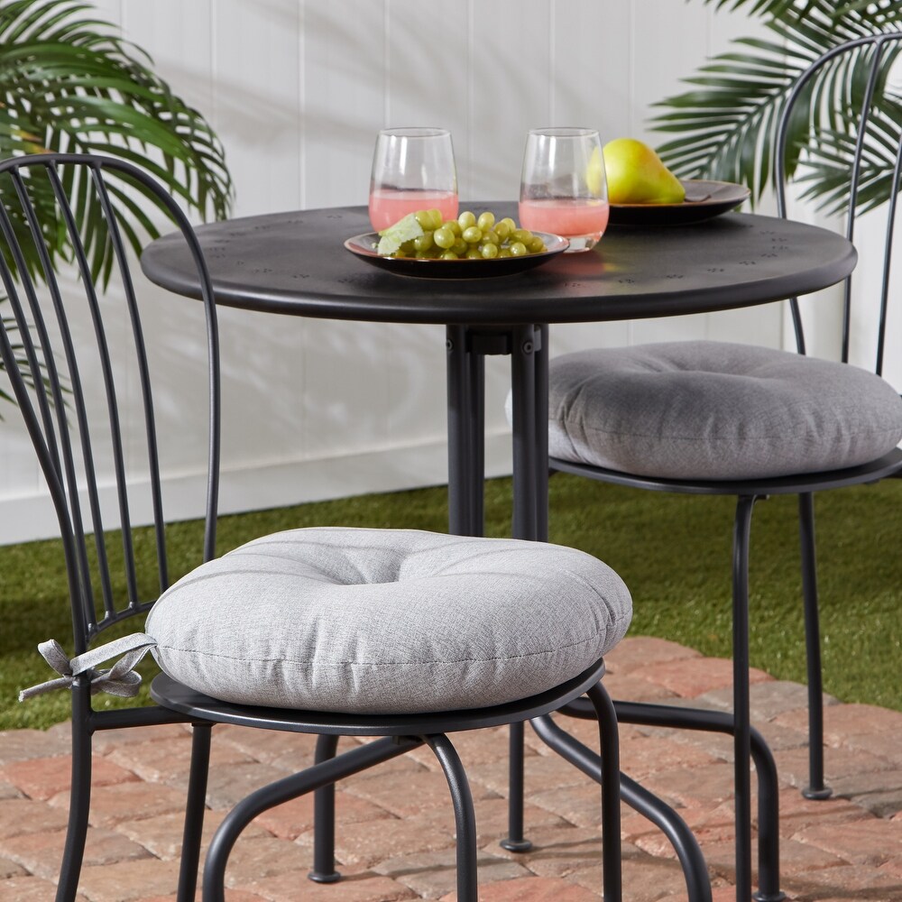 Outdoor chair cushions with rounded clearance top