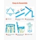 preview thumbnail 6 of 8, Blue Metal Kids Basketball Hoop with 4 Heights and Triangular Base