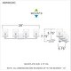 preview thumbnail 16 of 22, Quoizel Abner Steel 4-light Bath Light
