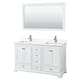 Option White / Giotto Quartz Top / Polished Chrome