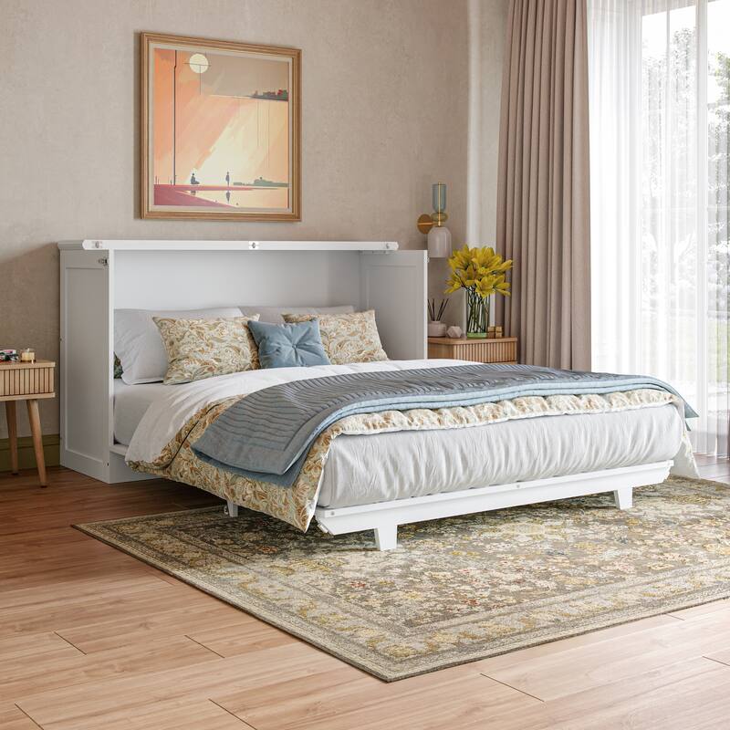 AFI Charleston Murphy Bed Chest with 6" Mattress