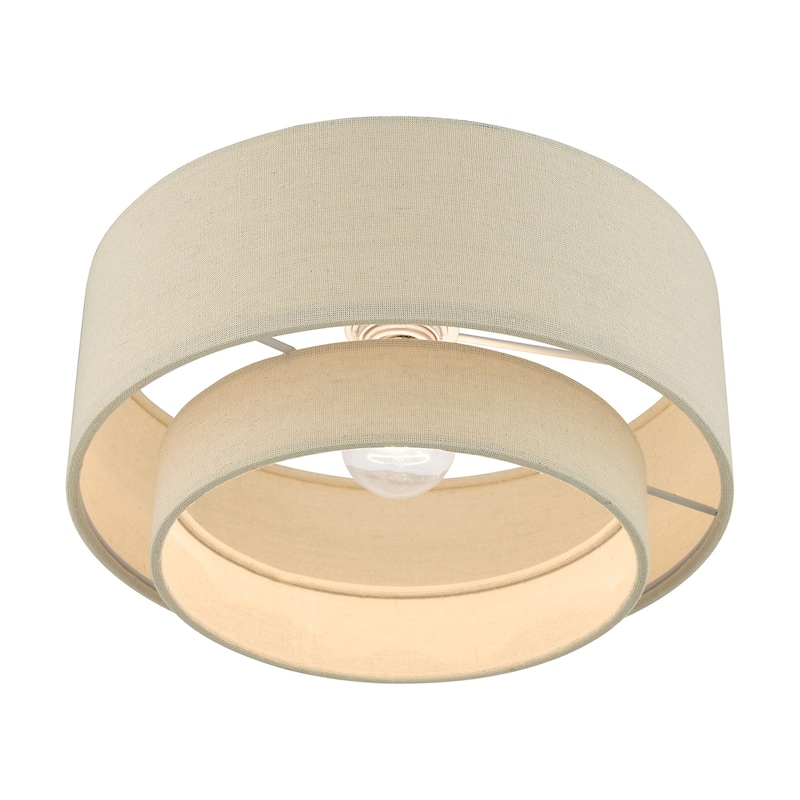 Livex Lighting 58896 Bellingham 13" Wide Semi-Flush Drum Ceiling