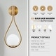 preview thumbnail 3 of 3, LunaDrift Modern Gold Wall Sconces with Opal Glass Globes - Mid-Century Luxury Lighting for Bedroom, Living Room,Set of 2