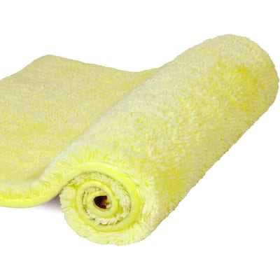 20" x 32" Walensee Bath Mat - Non Slip, Thick Plush, Machine Washable Soft Microfiber Shaggy Rug for Bathroom & Shower