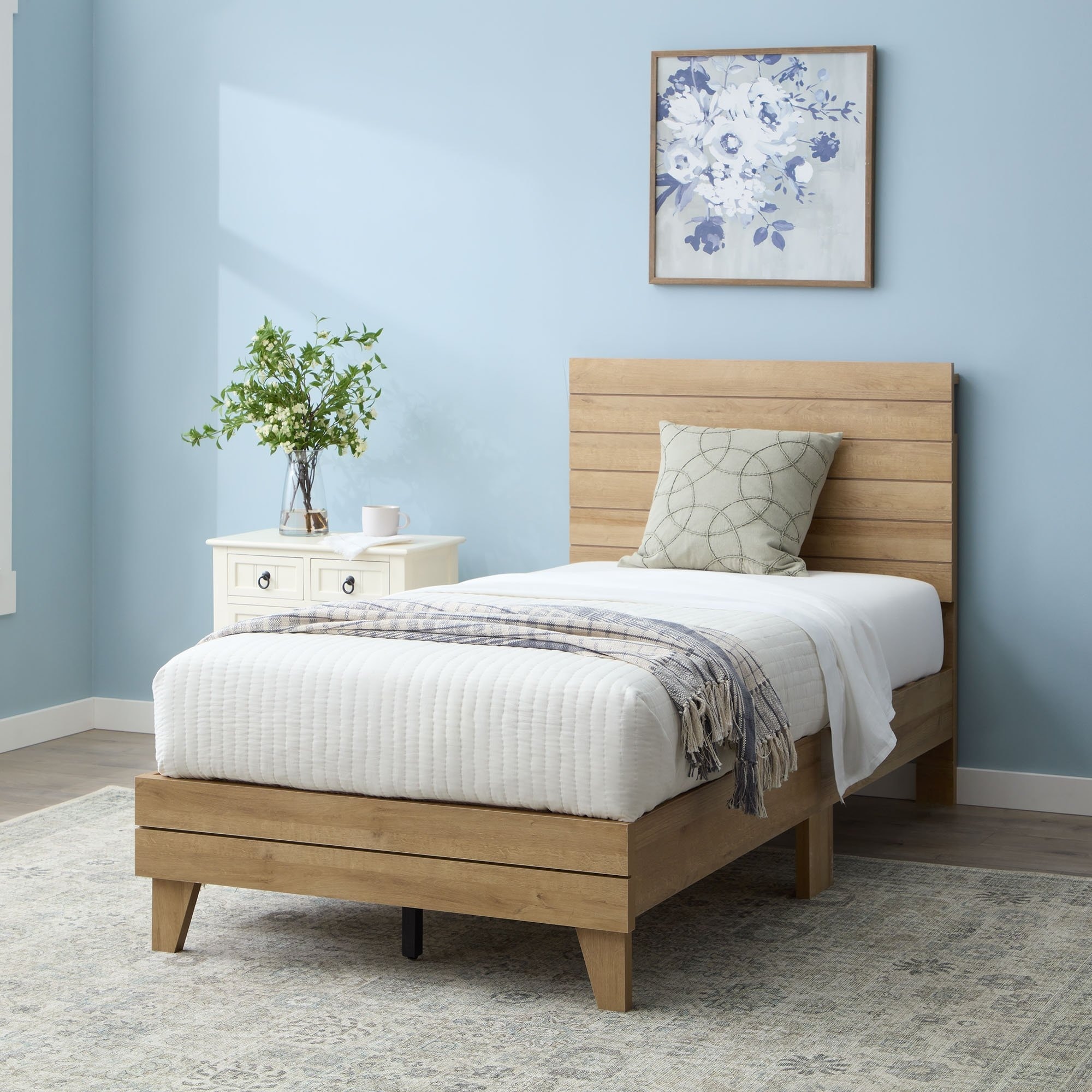 Shiplap platform bed top