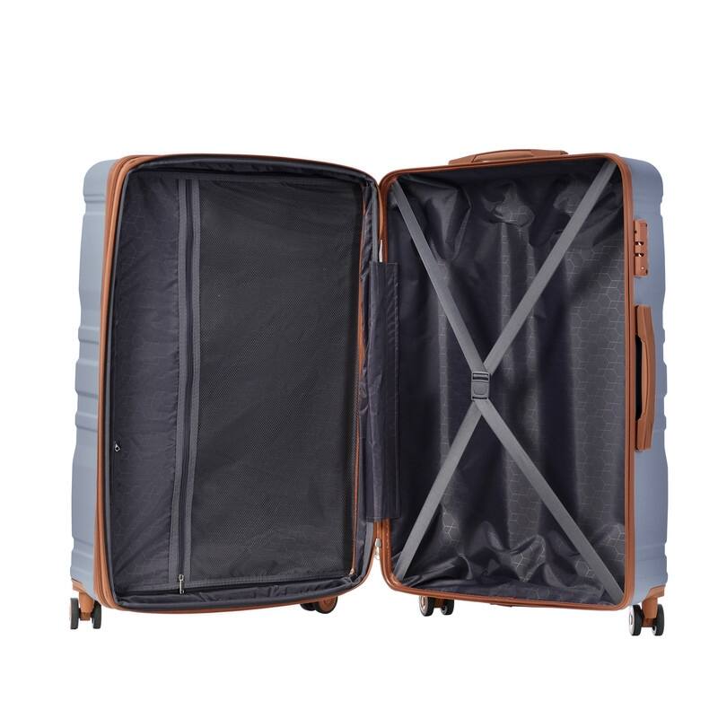 3PCS Luggage Sets Expandable ABS Suitcase with TSA Lock(20"/24"/28")