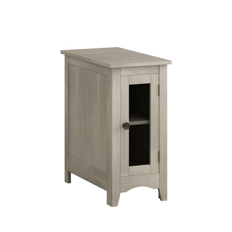 Modern Narrow Accent Table, Slim Rectangle Side Table