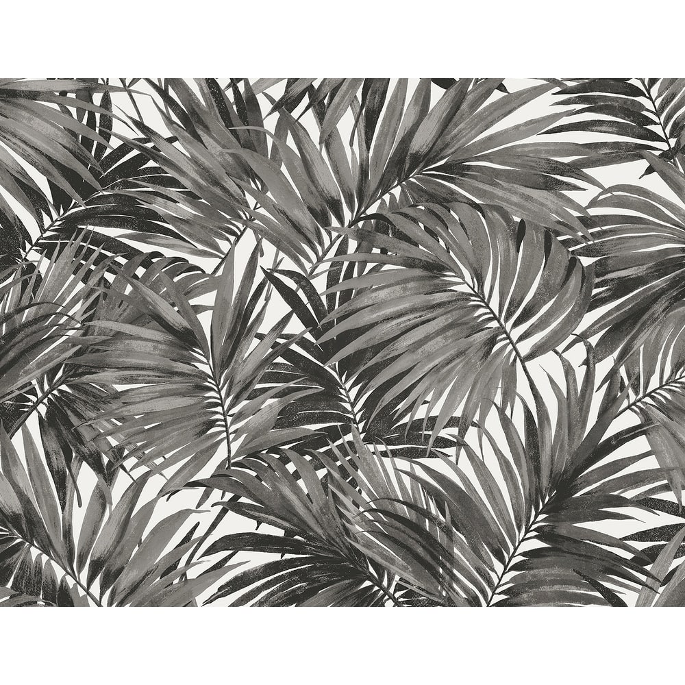 Lillian August Cordelia Tossed Palms Embossed Vinyl Unpasted Wallpaper
