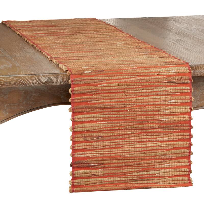 Long Table Runner With Water Hyacinth Design
